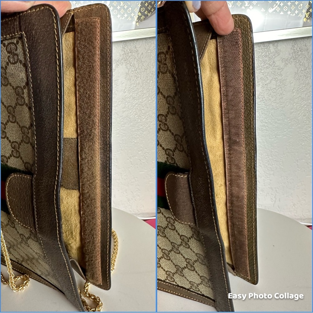 👜GUCCI GG PVC Leather Sherry Line Crossbody Bag - Picture 11 of 14
